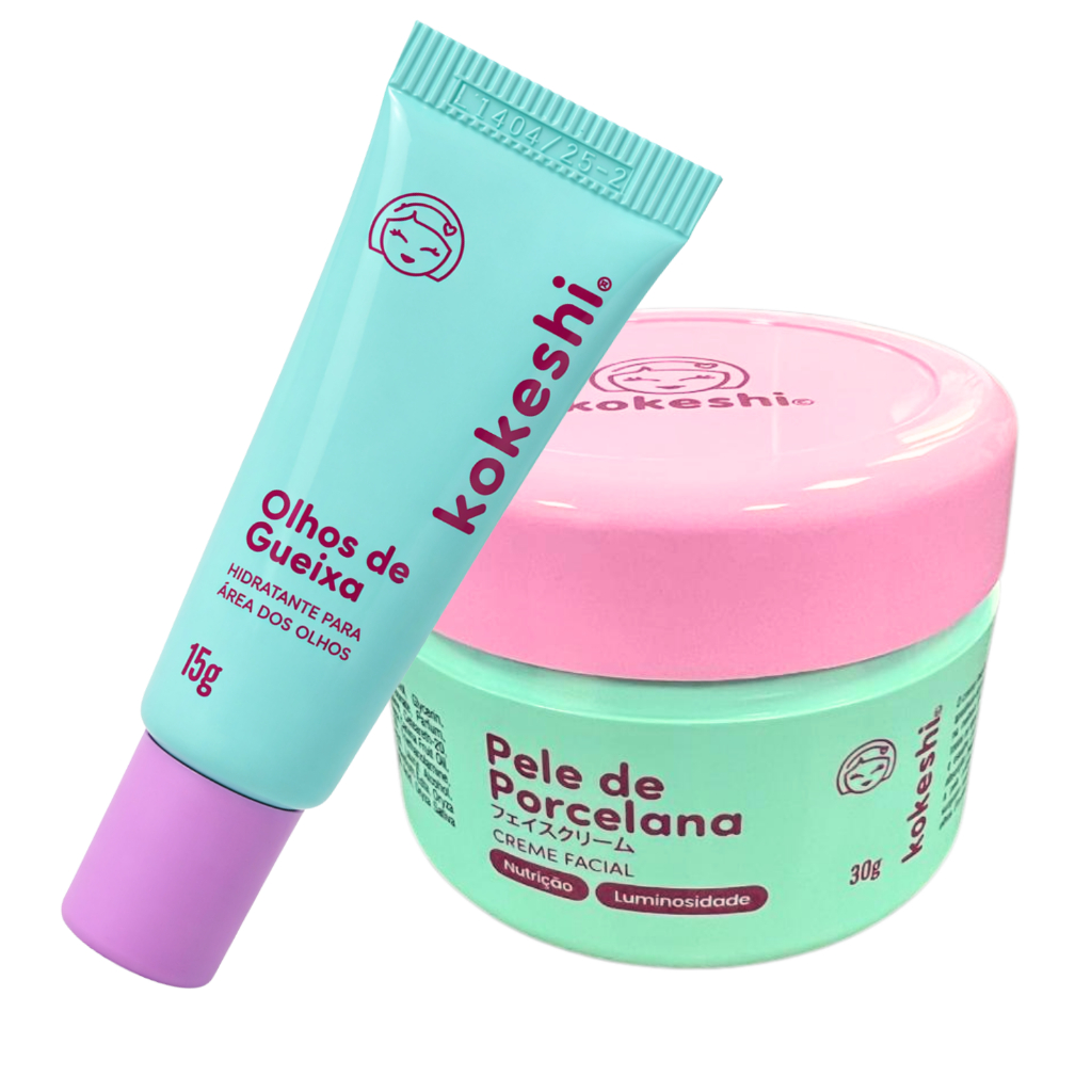 Foto de Kit Dupla Renovadores Faciais Kokeshi Pele Porcelana Olhos Gueixa, categoria Geral, oferta na Promotina