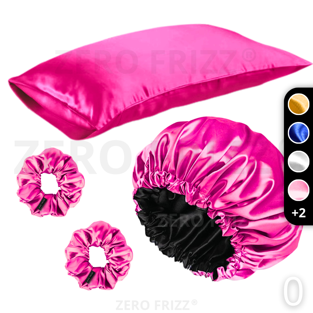 Foto de ZERO FRIZZ Kit Noite Pefeita | 1 Touca dupla face + 1 Fronha + 2 xuxinhas, escolha sua cor preferida, categoria Geral, oferta na Promotina